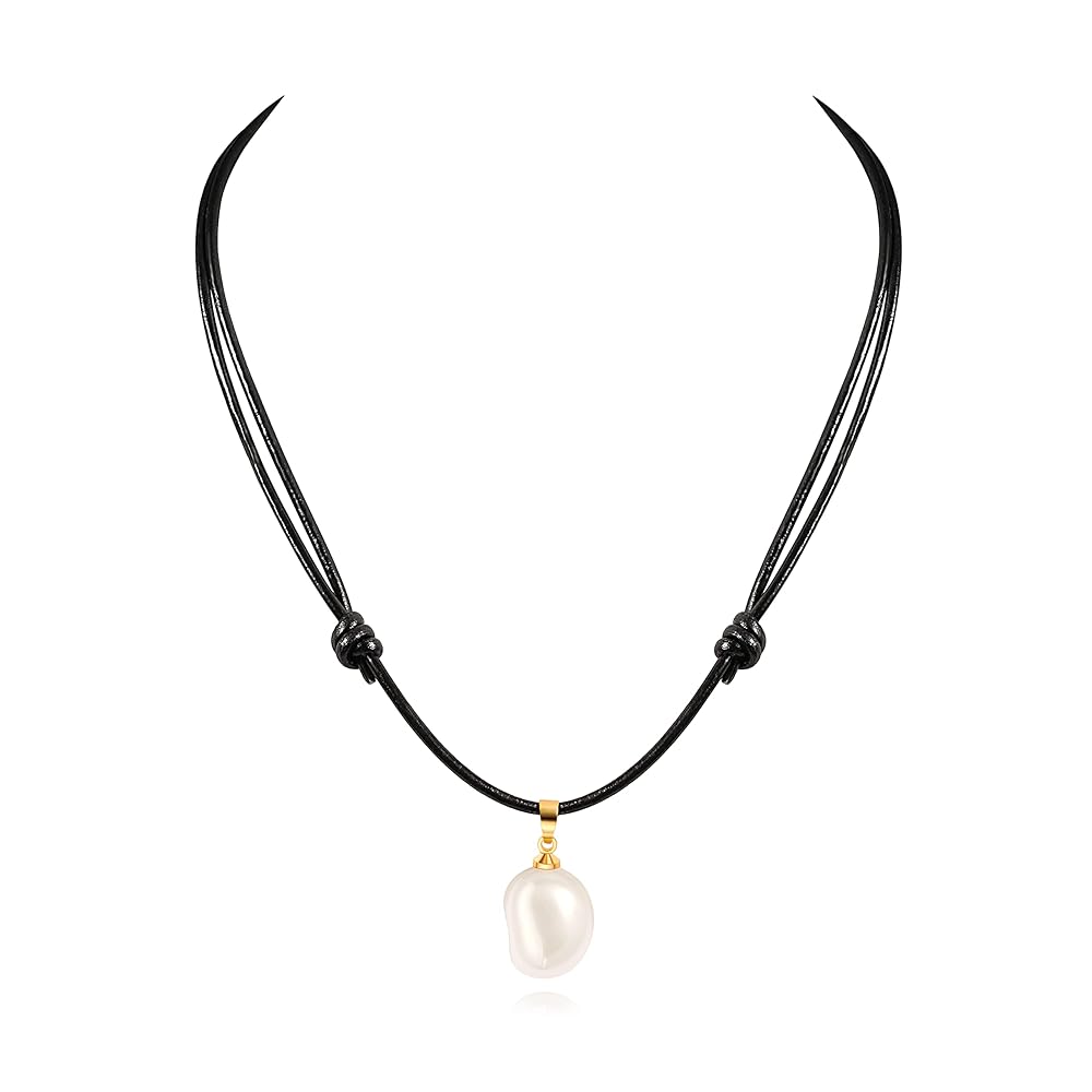 Amazon.com: SOFYBJA Baroque Single Pearl Pendant Necklace